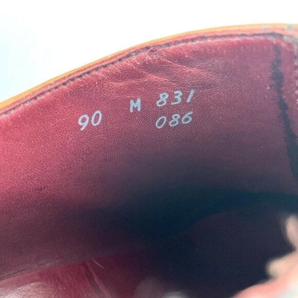 Santana Canada Ankle Boot 9 Brown Leather Square Toe Zip Up Bootie Shoes - Picture 6 of 10